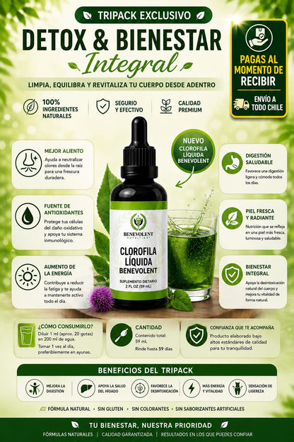 TRIPACK PREMIUM DETOX  Equilibrio Digestivo • Apoyo Hepático • Energía Natural