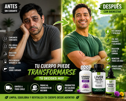TRIPACK PREMIUM DETOX  Equilibrio Digestivo • Apoyo Hepático • Energía Natural